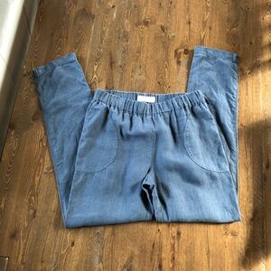 notPERFECTLINEN Tapered Linen Pant Size L - Long inseam
